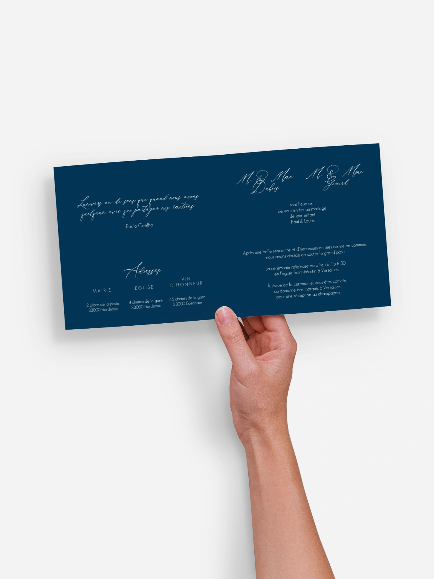 Faire-part de mariage Château