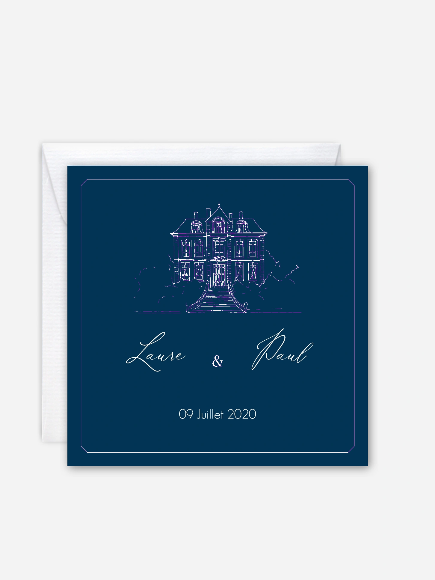 Faire-part de mariage Château
