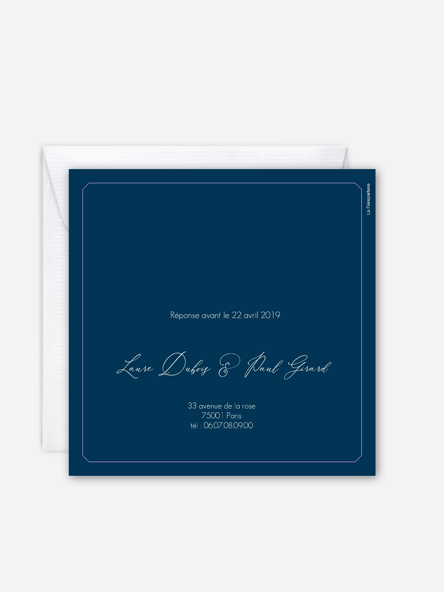 Faire-part de mariage Château