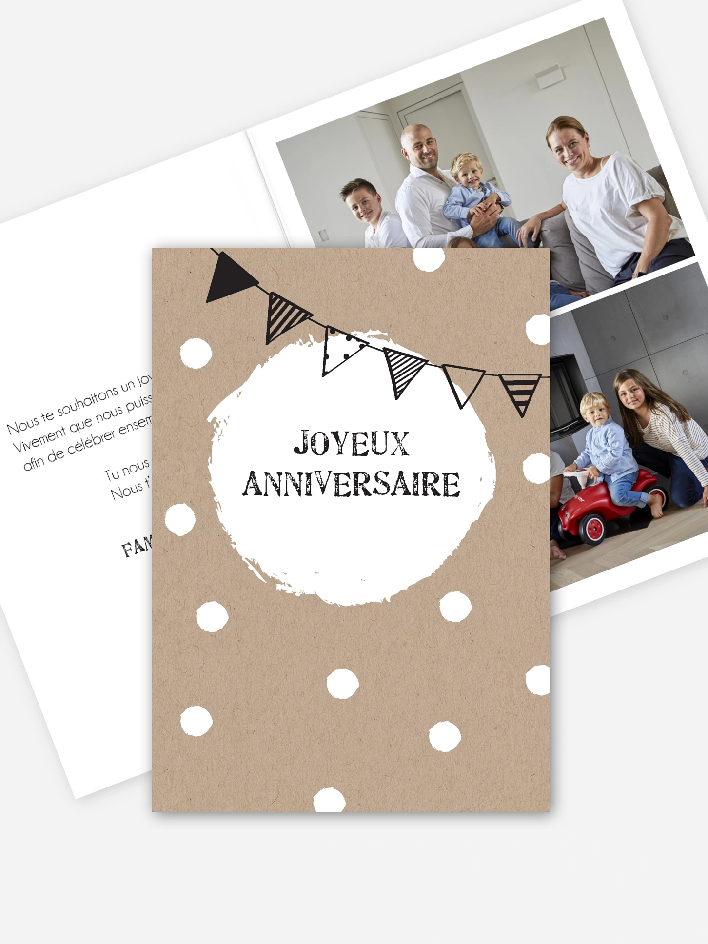 Carte de correspondance Joyeux anniversaire