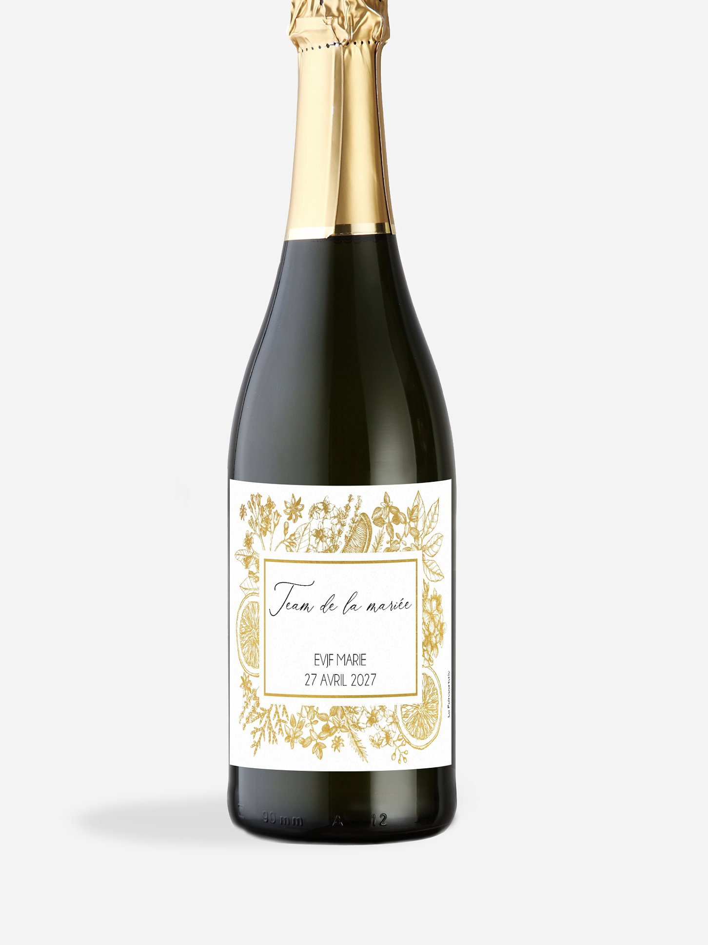 Étiquette bouteille Botanical drink