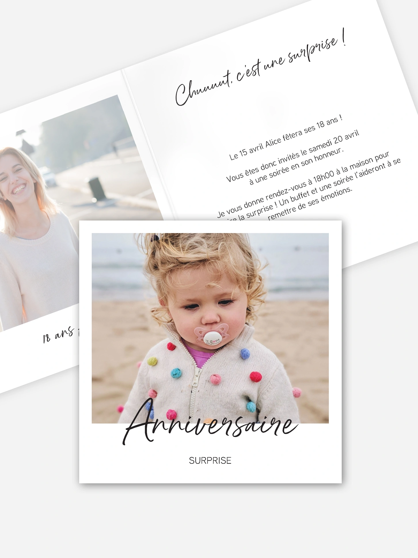invitation anniversaire 18 Surprise party