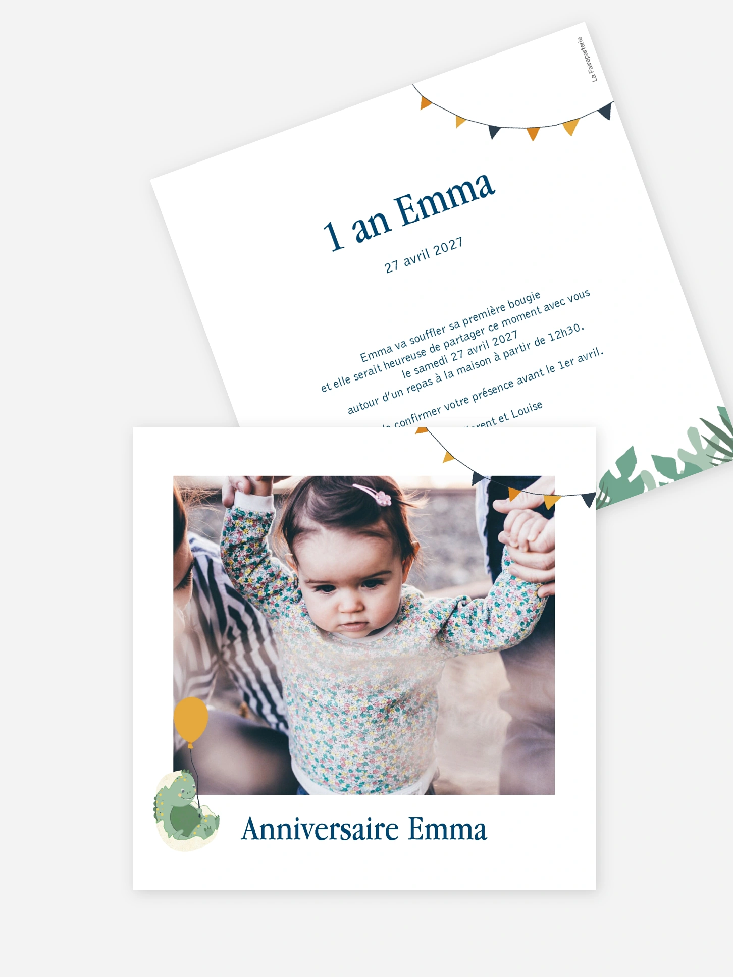 invitation anniversaire enfant Petit Dino
