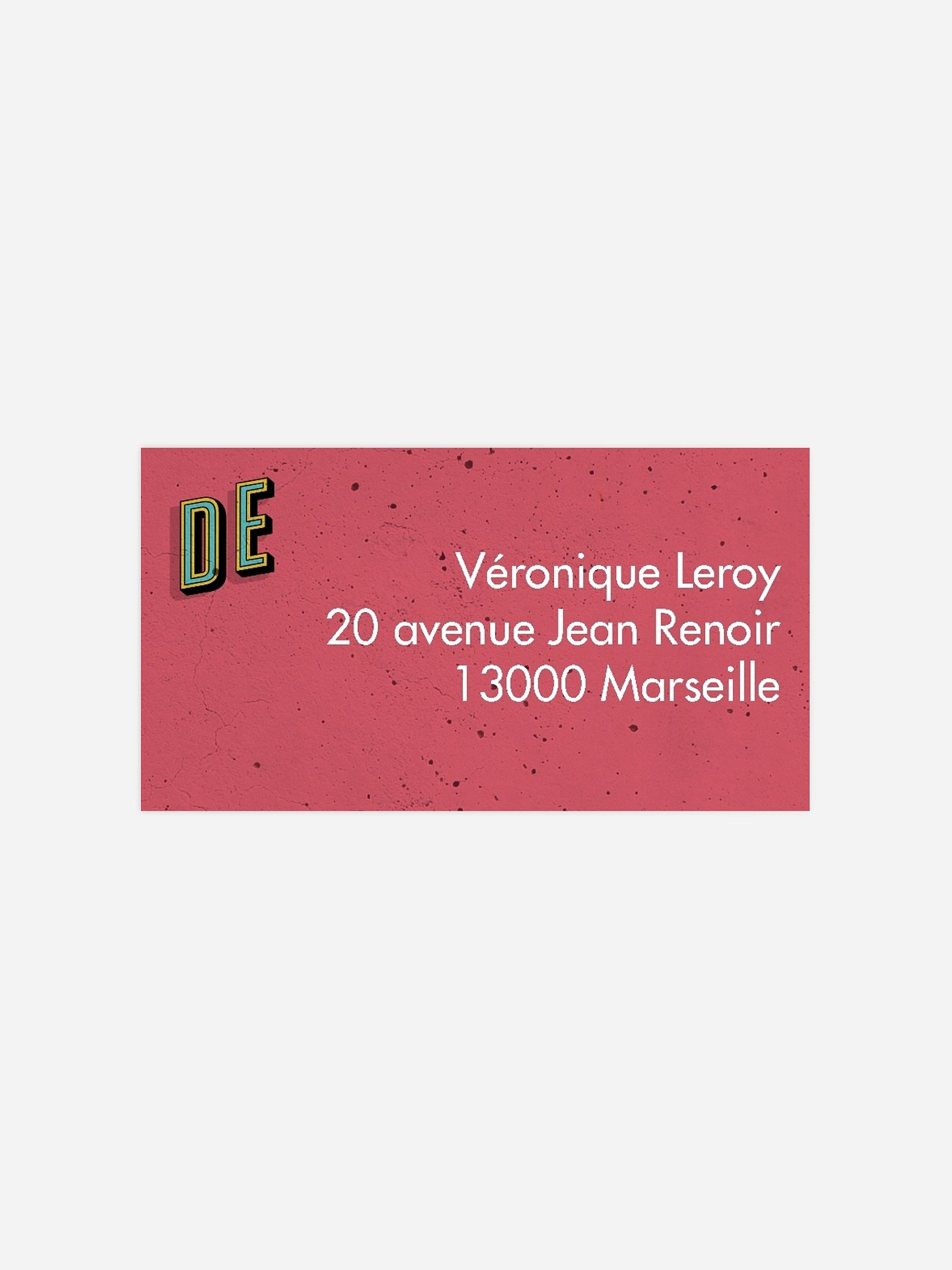 étiquette expéditeur anniversaire Nombre rétro
