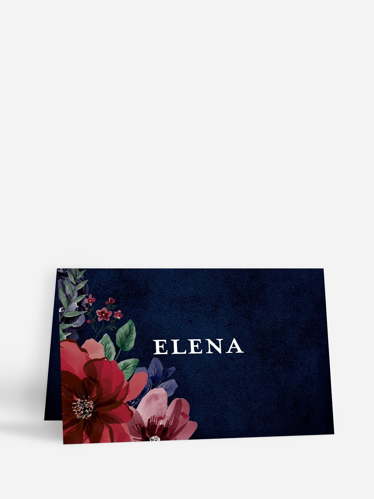 Marque-place mariage Cadre floral