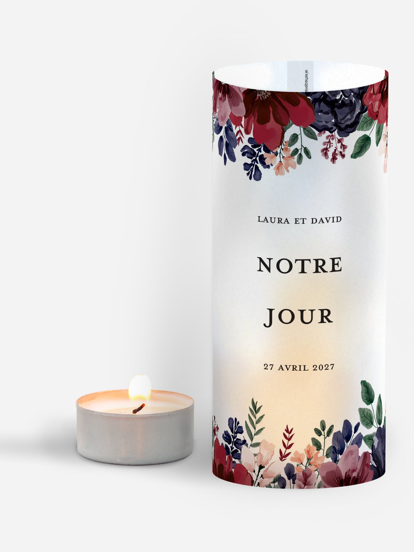 Photophore Cadre floral