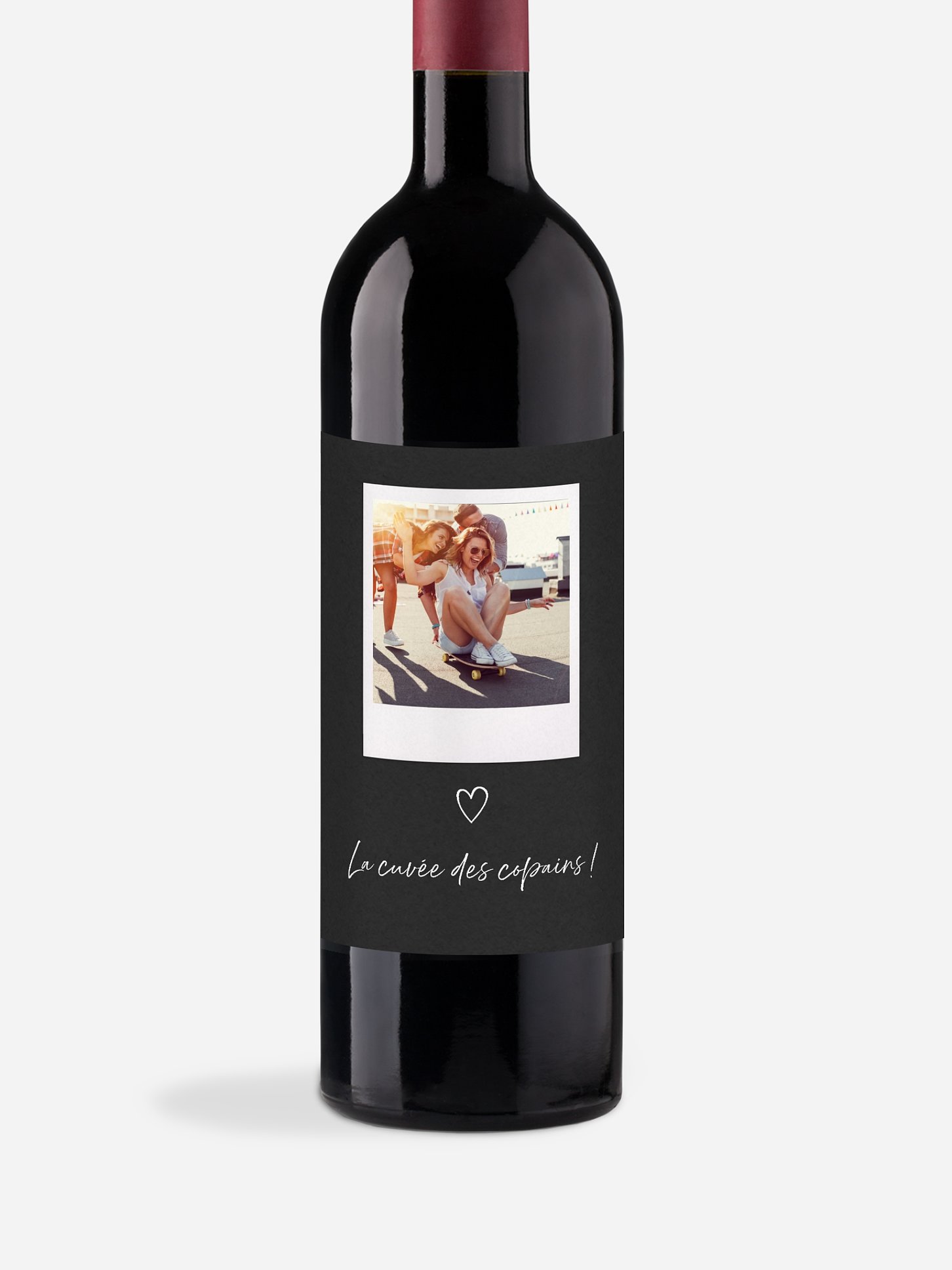 Étiquette pour bouteille Entre amis
