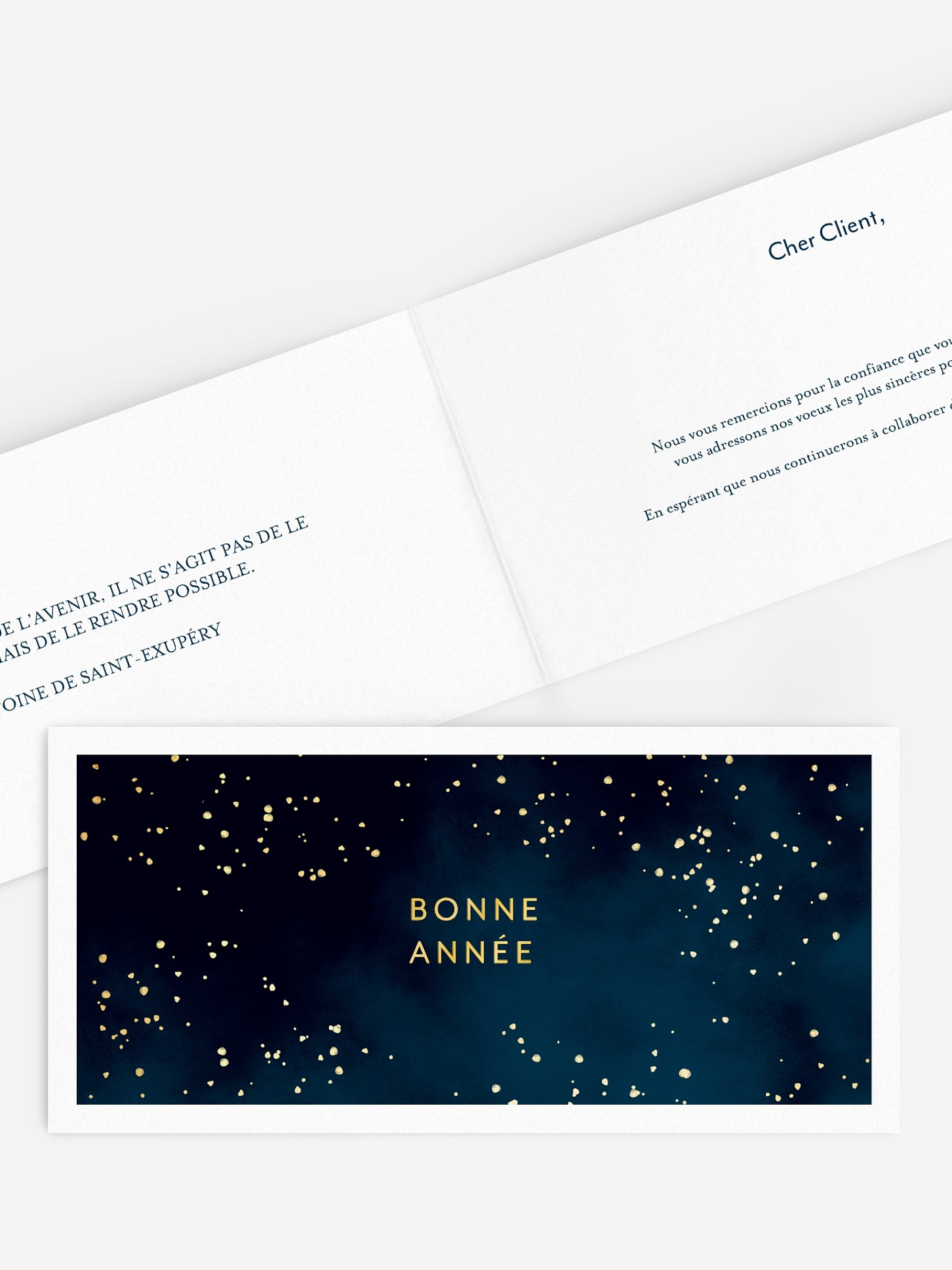 Carte de voeux entreprise Puits de lumière