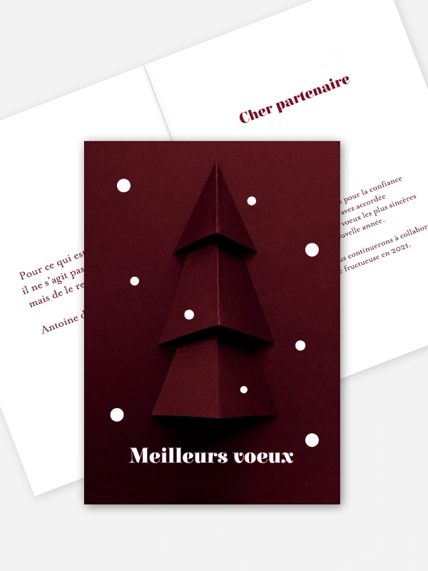 Sapin en papier