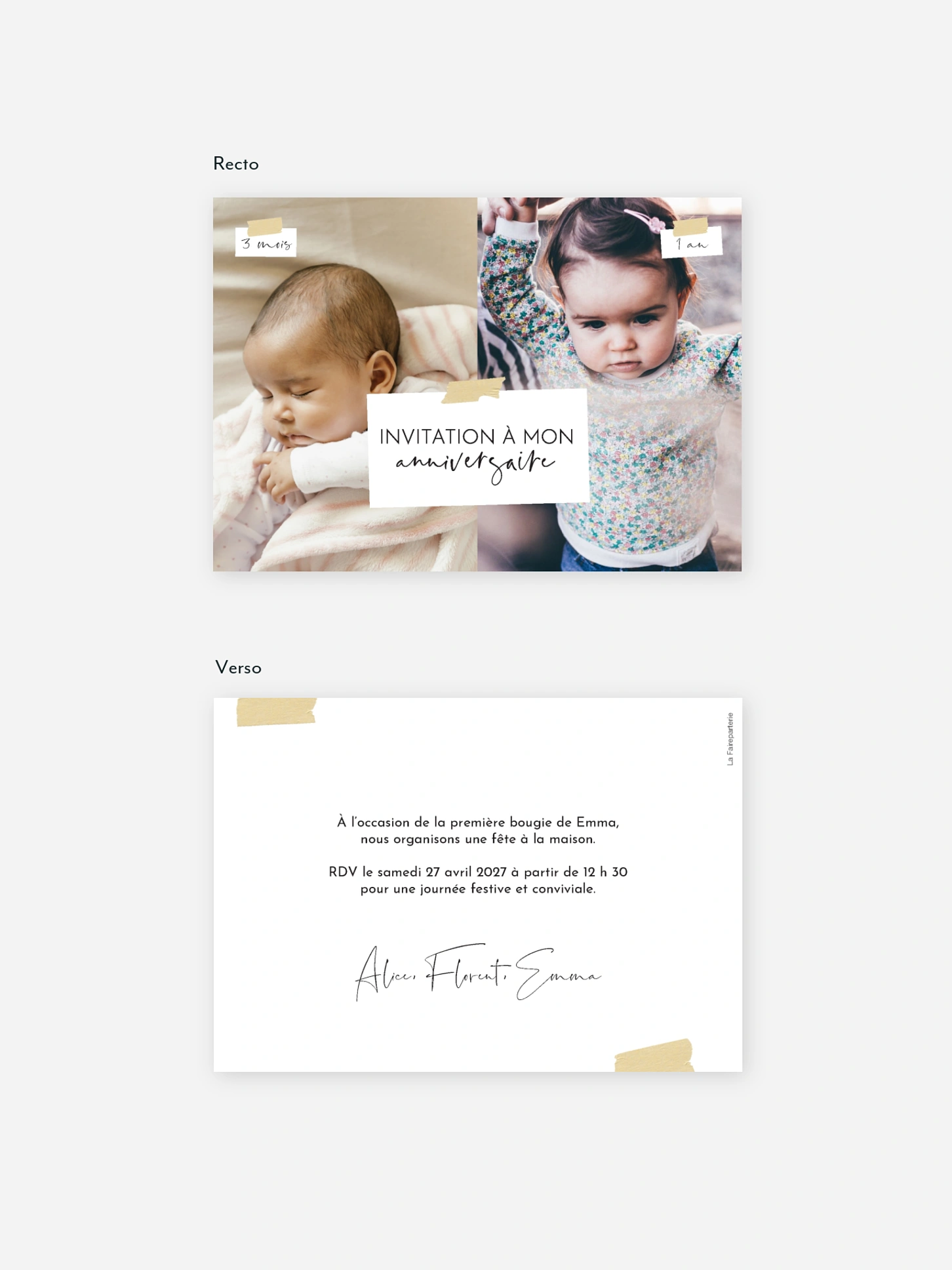 invitation anniversaire enfant Voyage dans le temps