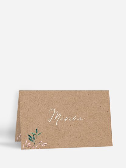 marque-place anniversaire Anniversaire fleuri