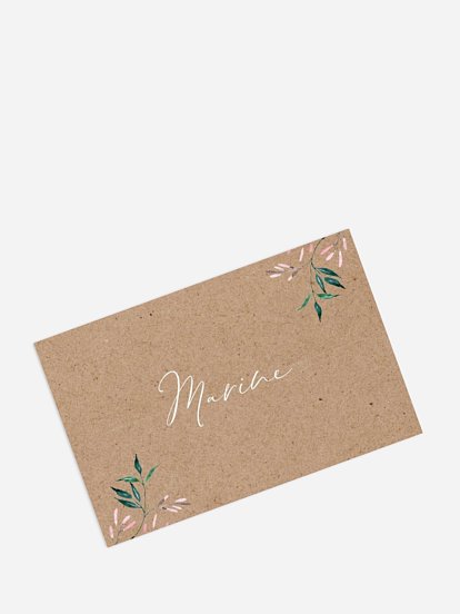 marque-place anniversaire Anniversaire fleuri