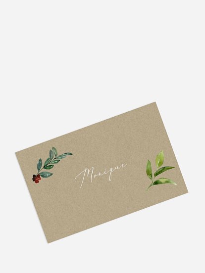 marque-place anniversaire Anniversaire en fleurs