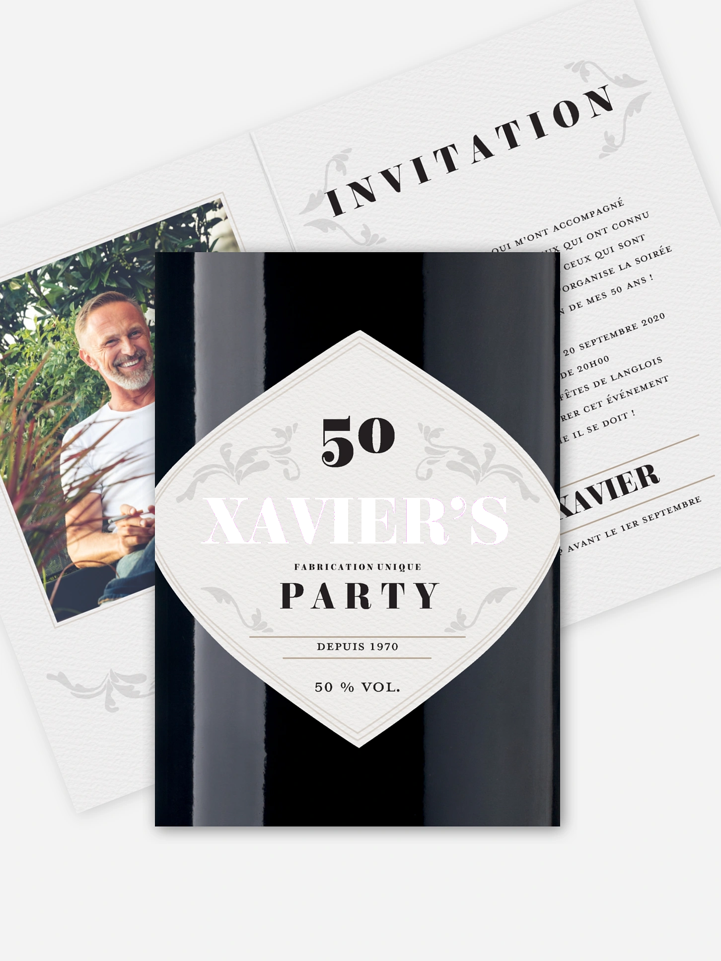 invitation anniversaire 50 Invitation Gin
