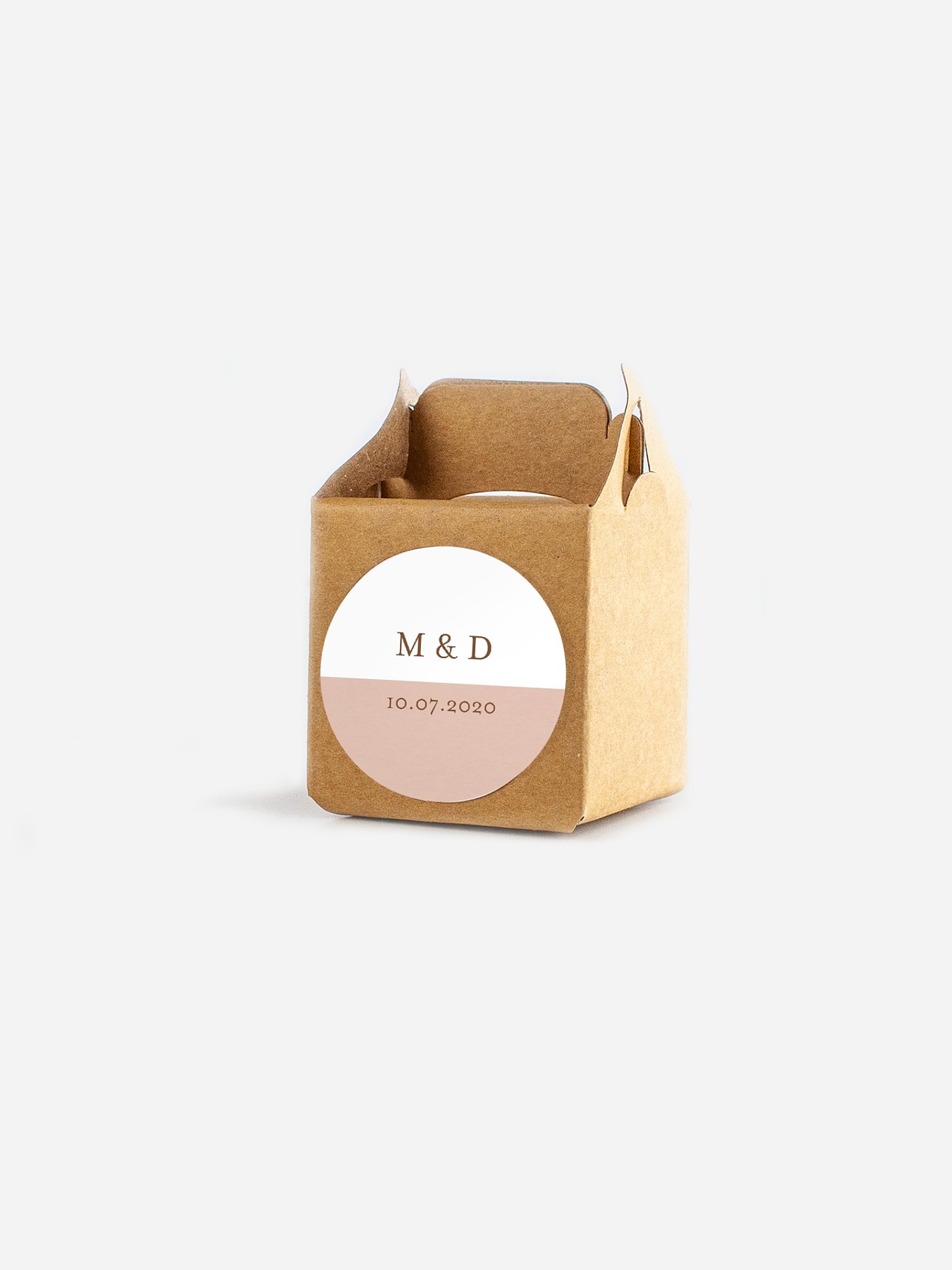 Étiquette cadeau mariage Duo de couleurs