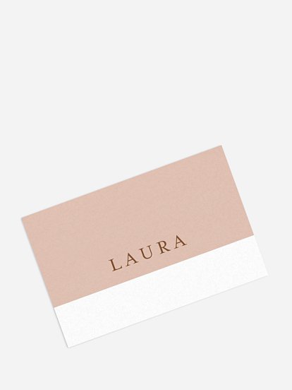 Marque-place mariage Duo de couleurs