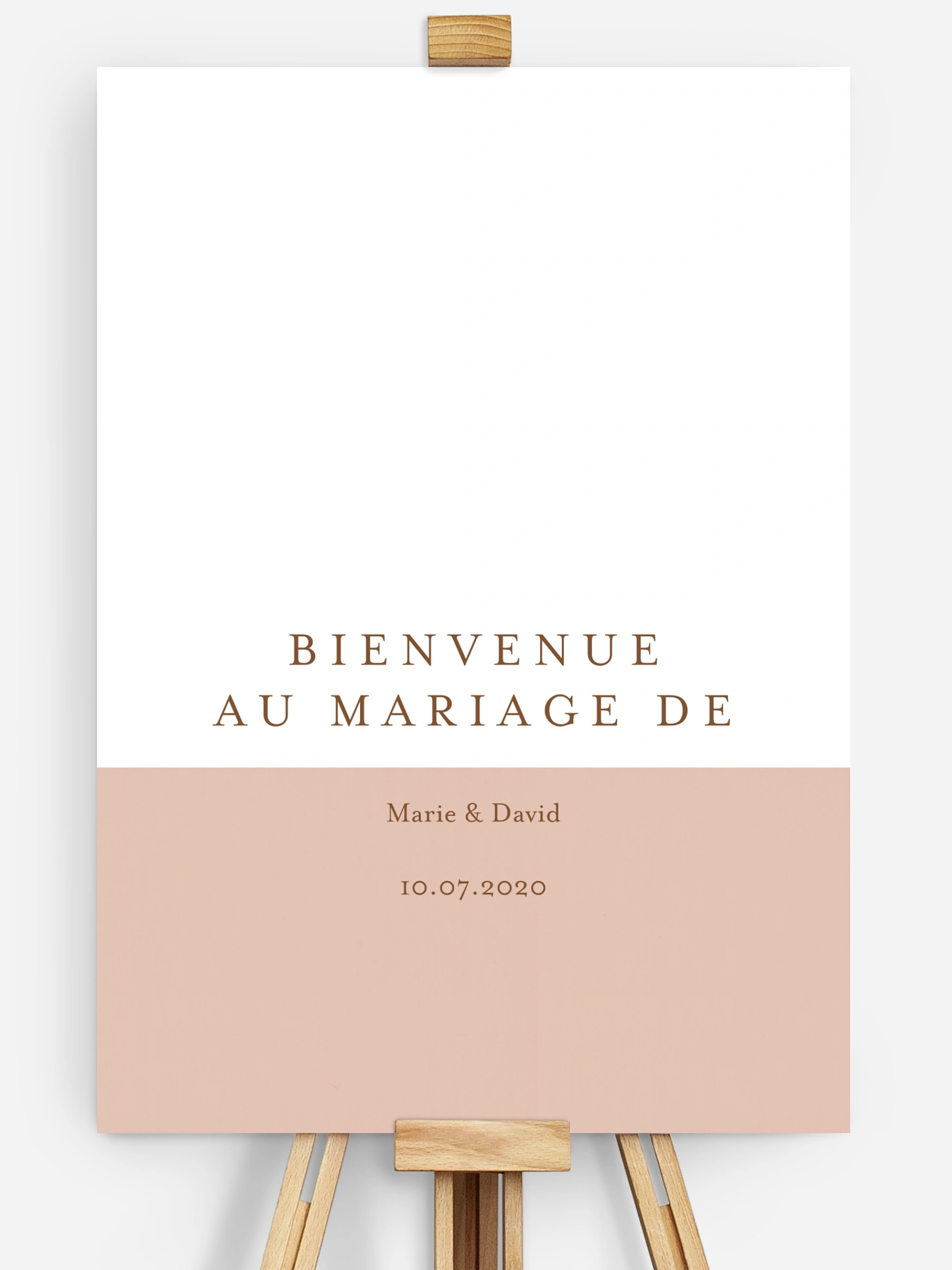 Poster bienvenue mariage Duo de couleurs
