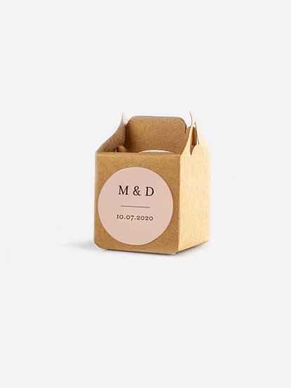 Étiquette cadeau mariage Joli Blush