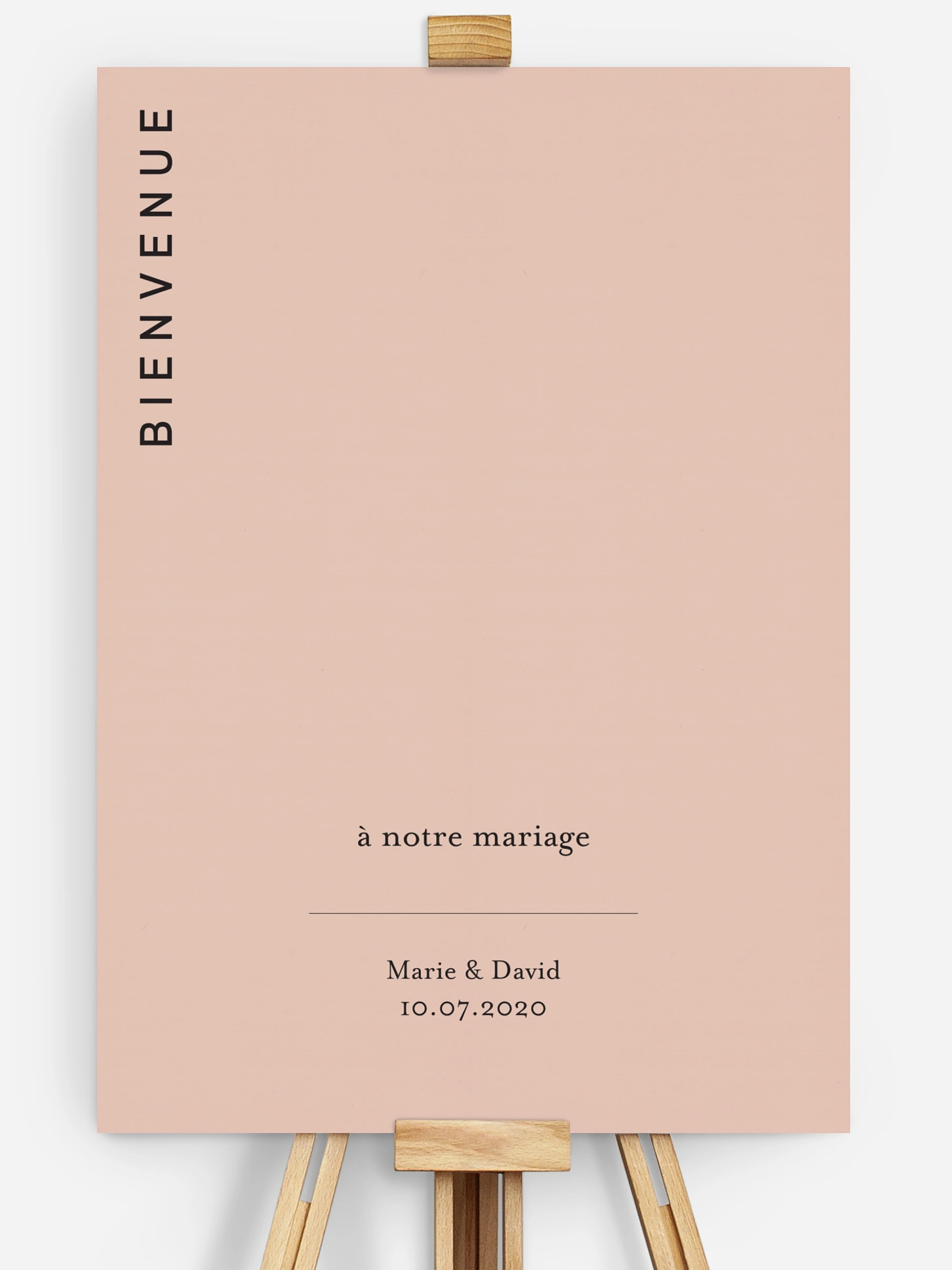 Affiche bienvenue mariage Joli Blush