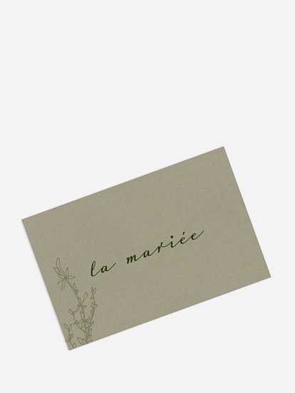 Marque-place mariage Joli herbier