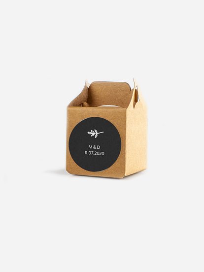 Étiquette cadeau mariage Typo chic