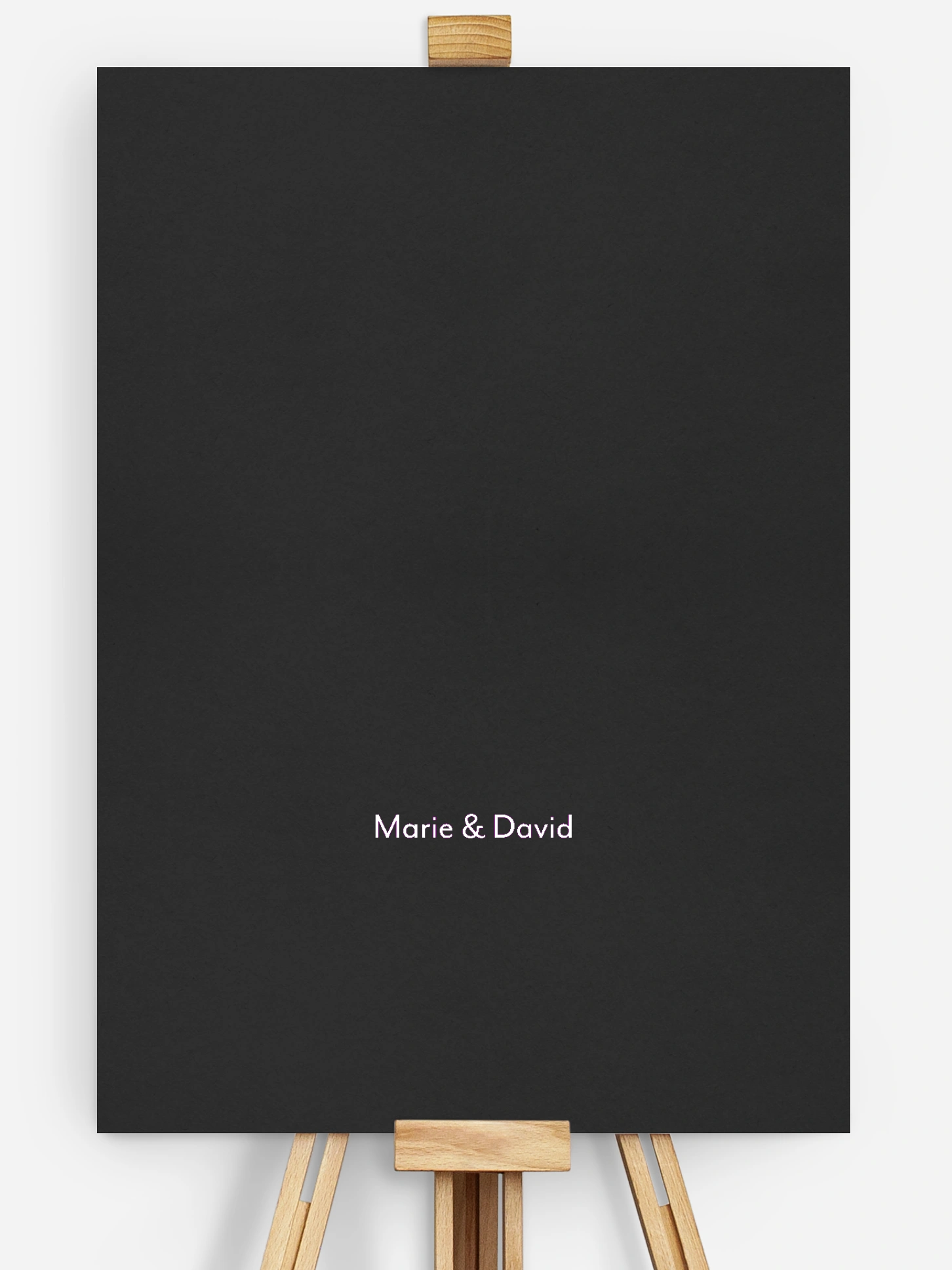 Affiche bienvenue mariage Typo chic