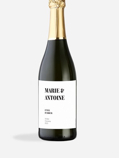 Étiquette bouteille Typo Lovers