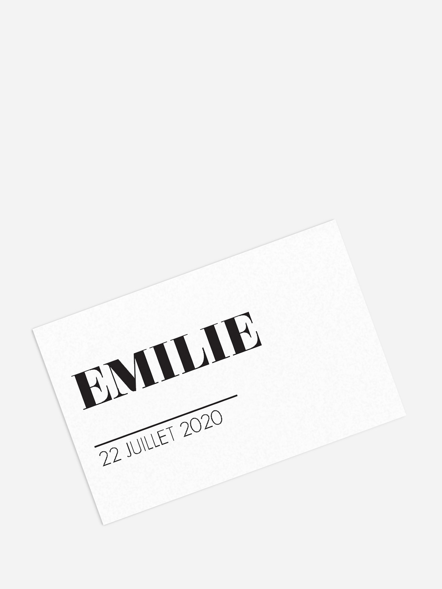 Marque-place mariage Typo Lovers