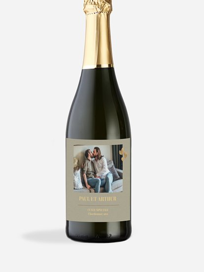 Étiquette bouteille Mon Coeur