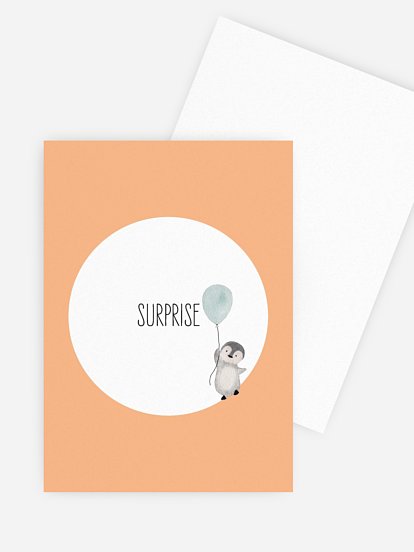 Carte de correspondance Petit pingouin