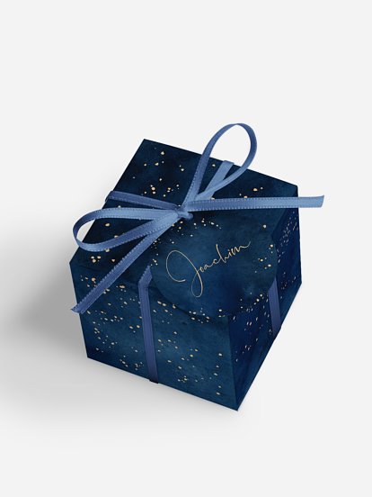 Gastgeschenkbox personalisiert Night Sky