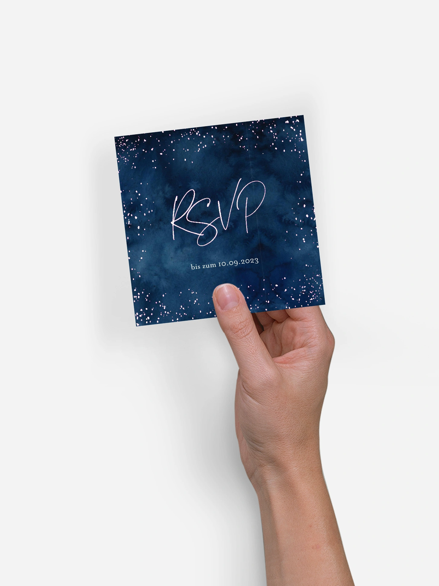 Antwortkarte Hochzeit Night Sky