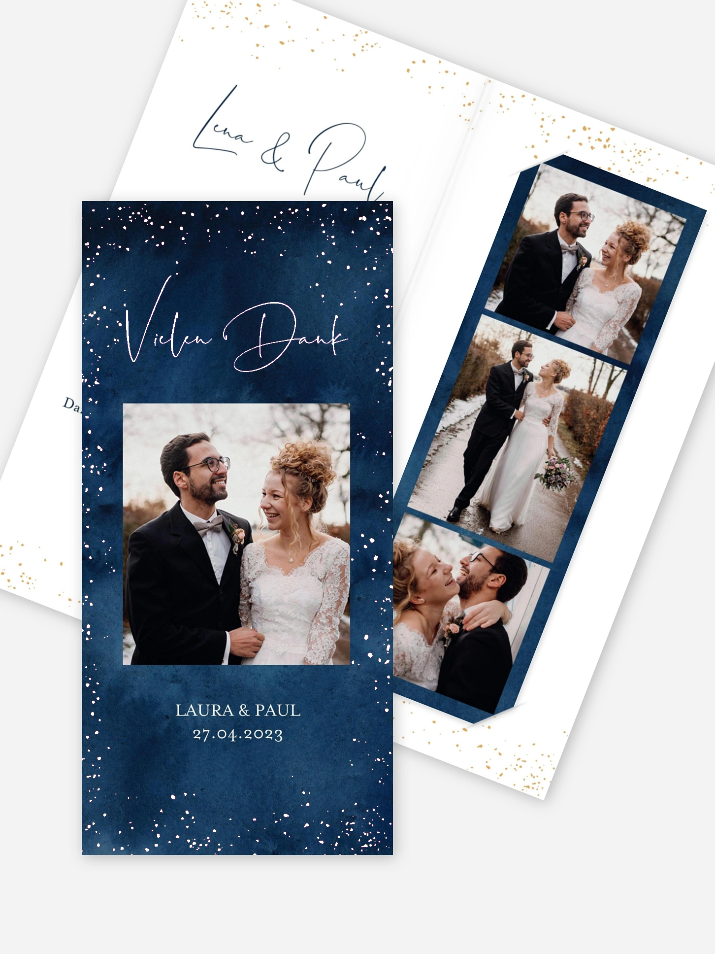 Dankeskarte Hochzeit Night Sky