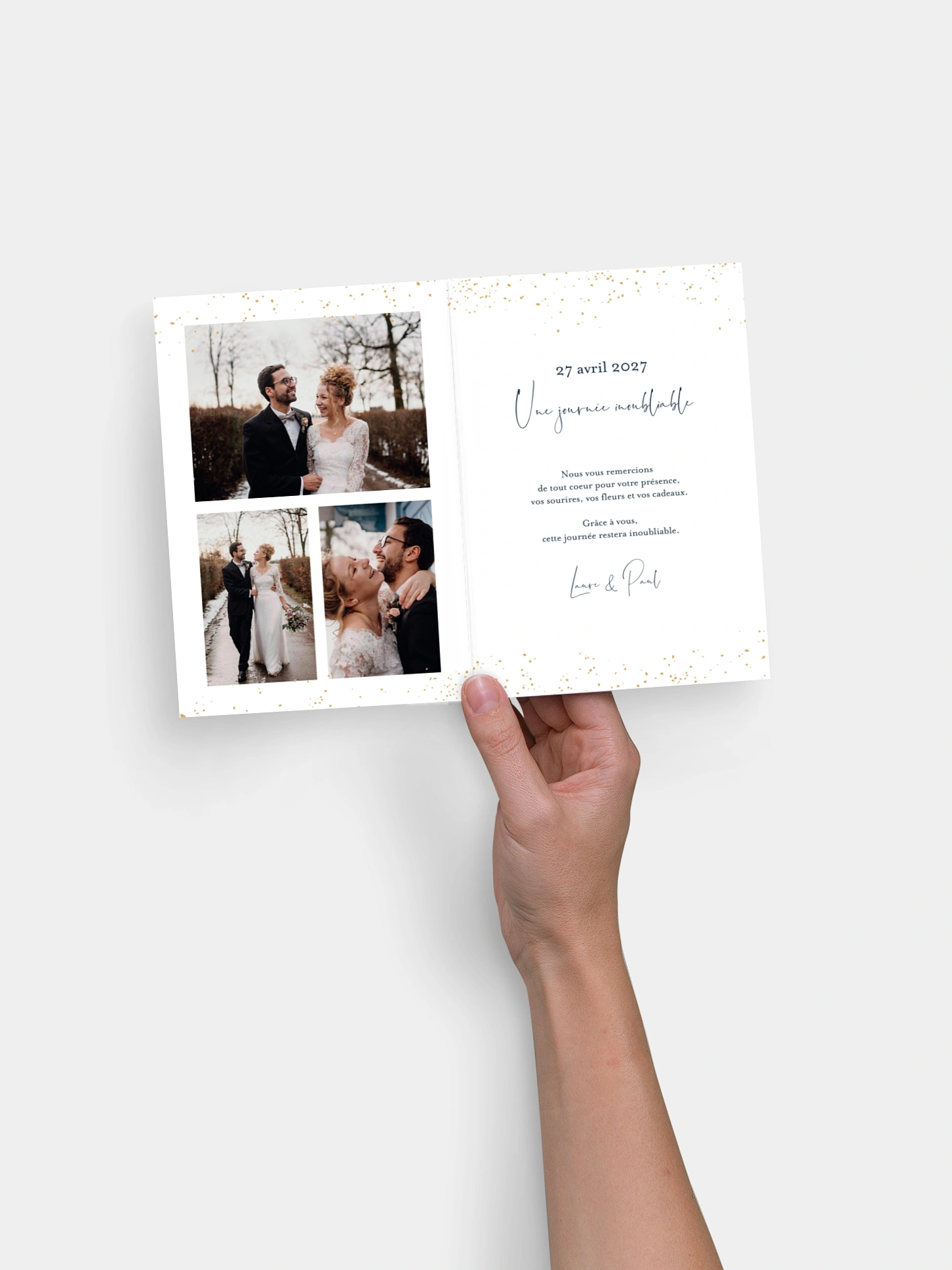 Carte de remerciements Nuit intense