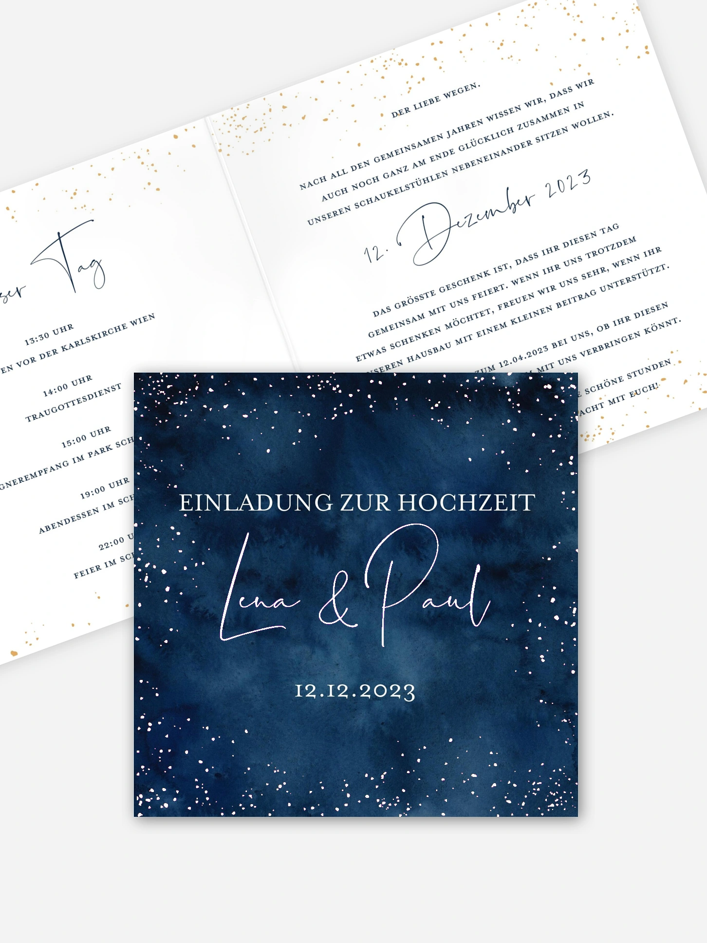 Hochzeitseinladung Night Sky