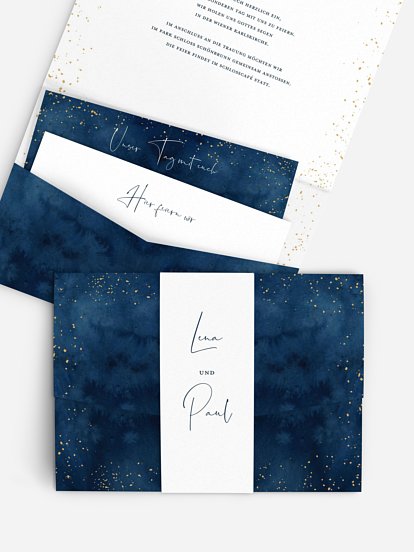 Hochzeitseinladung Night Sky