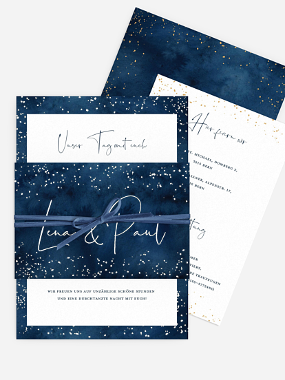 Hochzeitseinladung Night Sky