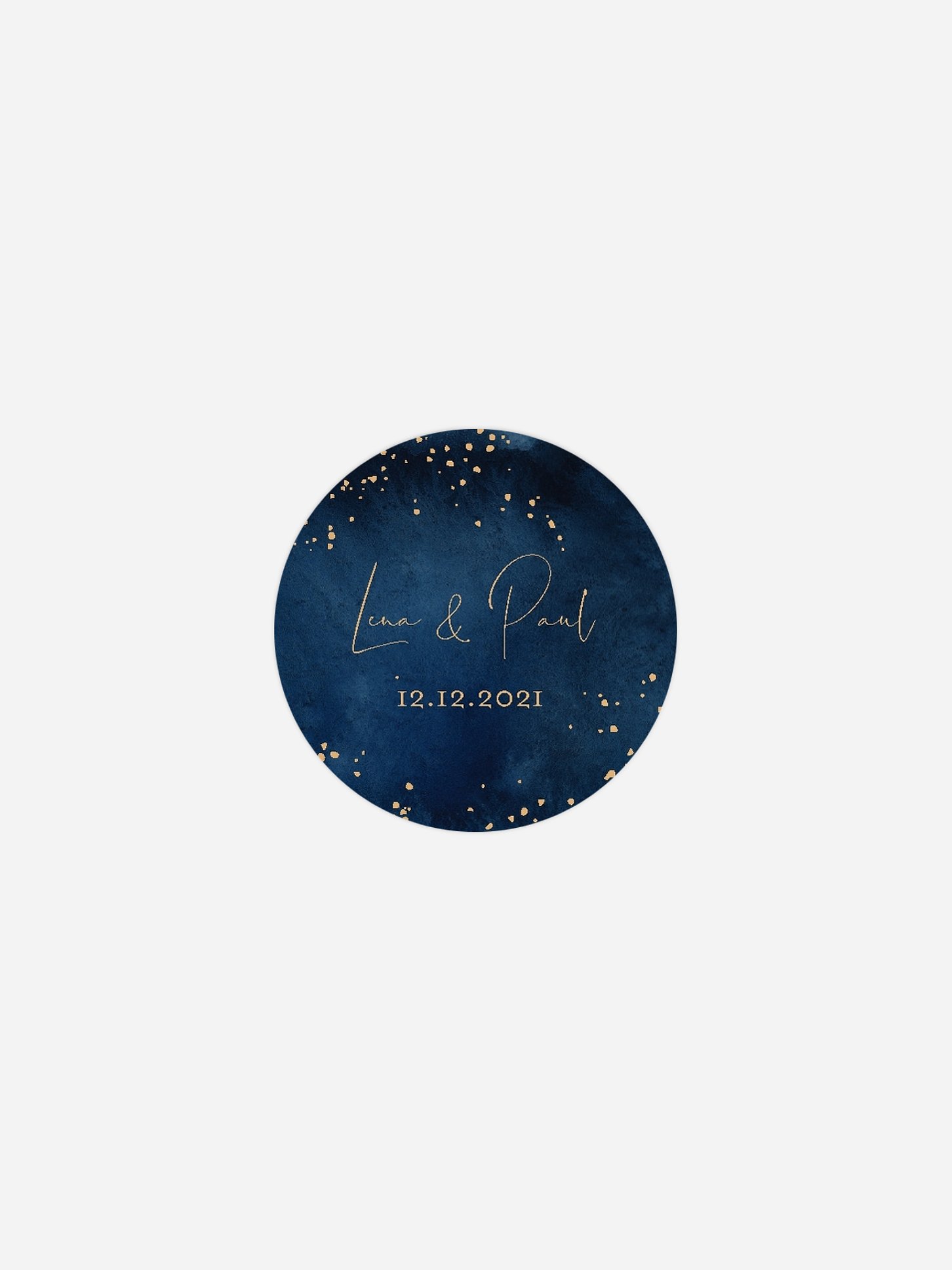 Geschenkaufkleber Hochzeit Night Sky