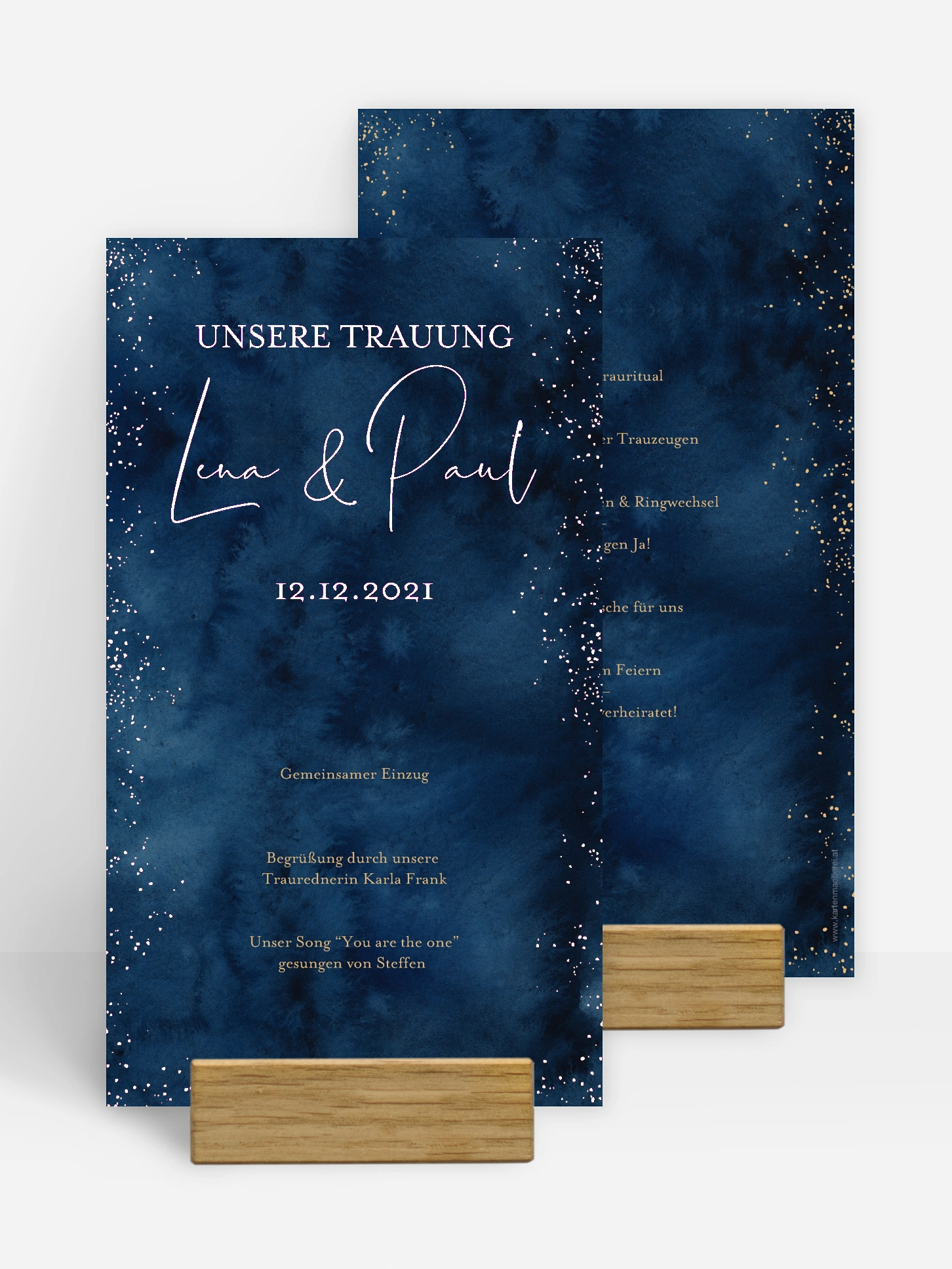 Kirchenheft Hochzeit Night Sky