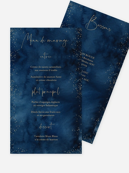 Menu mariage Nuit intense