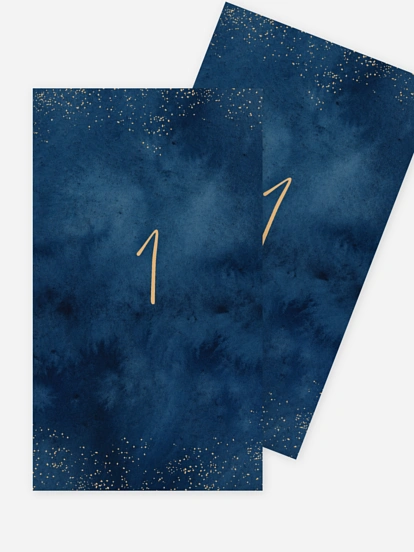 Tischnummer Night Sky