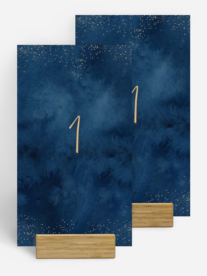 Tischnummer Night Sky