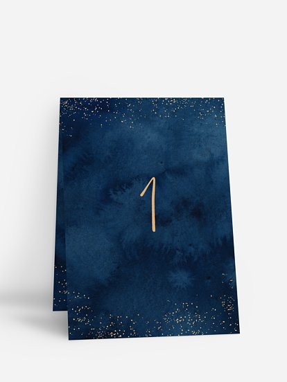 Tischnummer Night Sky
