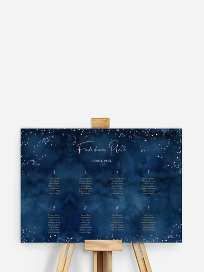 Sitzplan Plakat Night Sky