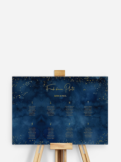 Sitzplan Plakat Night Sky
