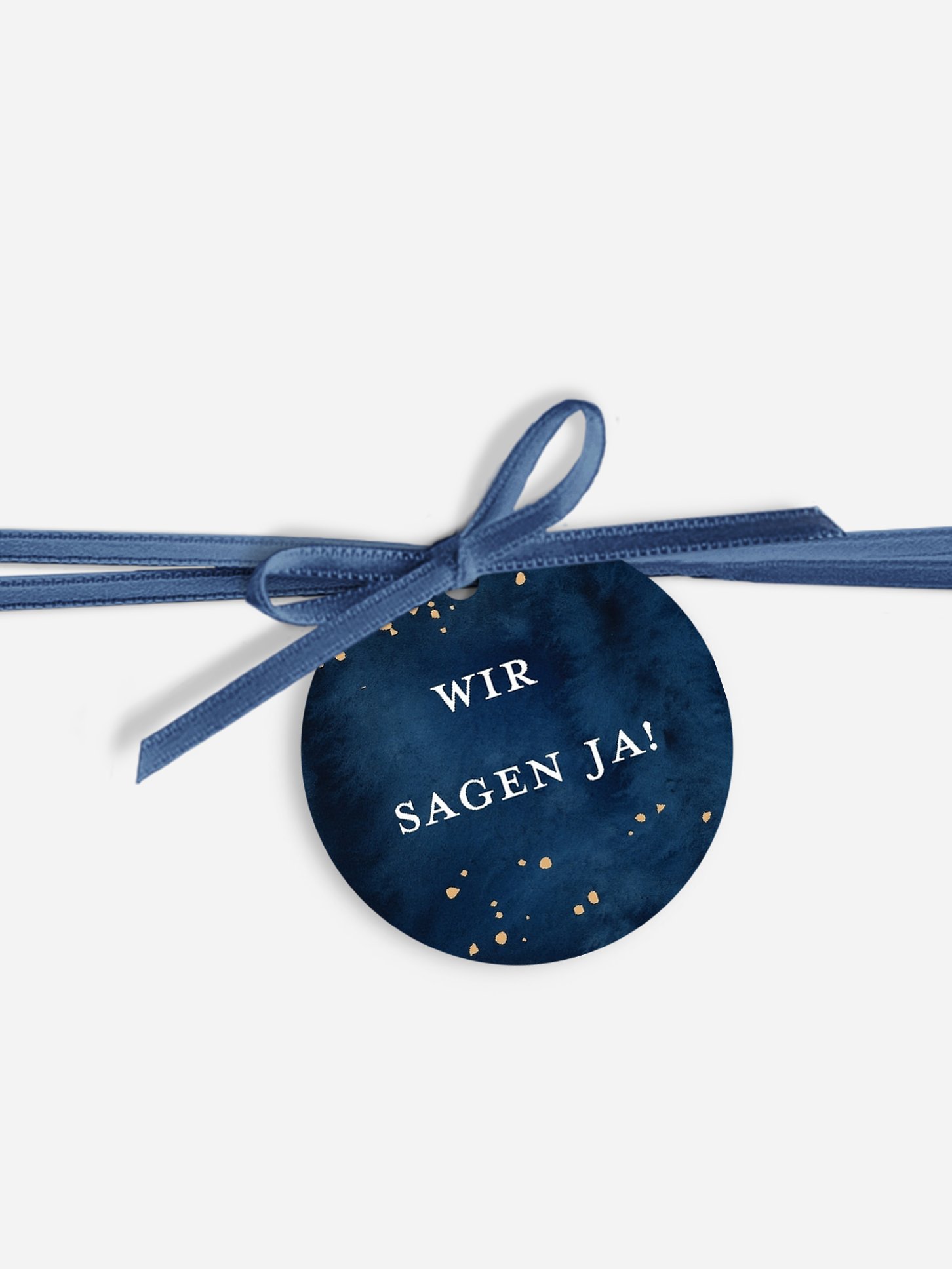 Anhänger mit Band zur Hochzeit Night Sky