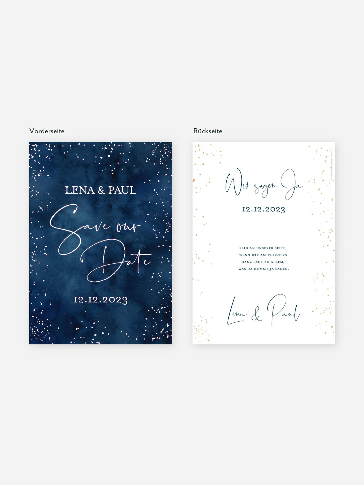 Save-the-Date Karte Night Sky