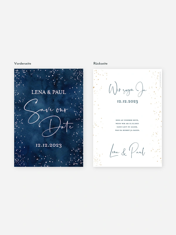 Save-the-Date Karte Night Sky