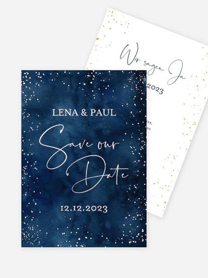 Save-the-Date Karte Night Sky
