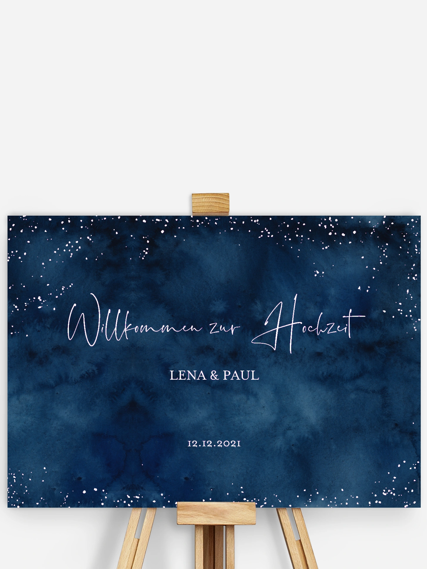 Willkommensschild Night Sky